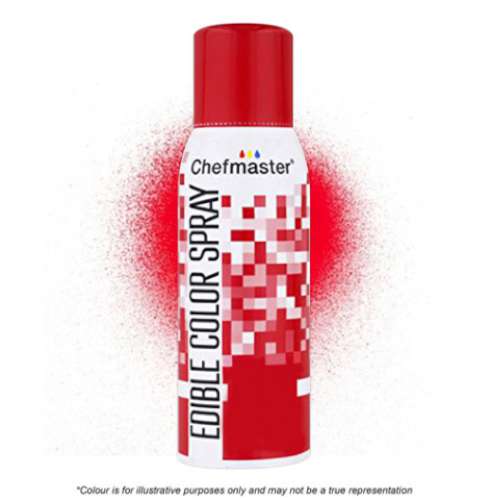 Chefmaster Edible Spray Colour - Red - Click Image to Close